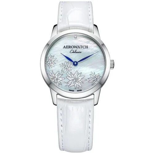 Наручные часы AEROWATCH 49978 AA12, белый, серебряный