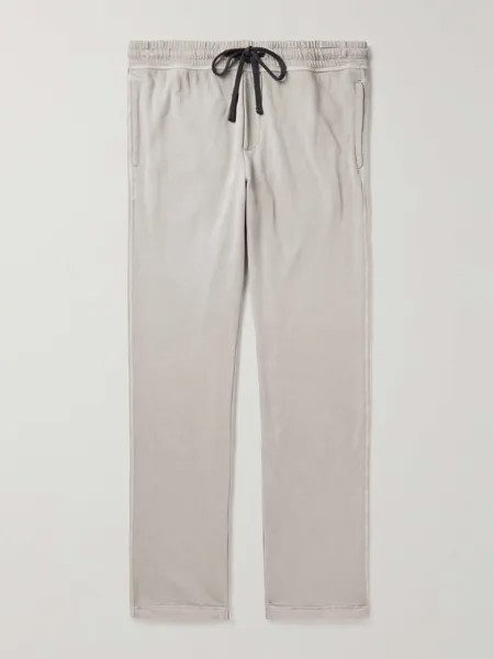 Зауженные спортивные штаны Supima из хлопкового джерси JAMES PERSE, серый