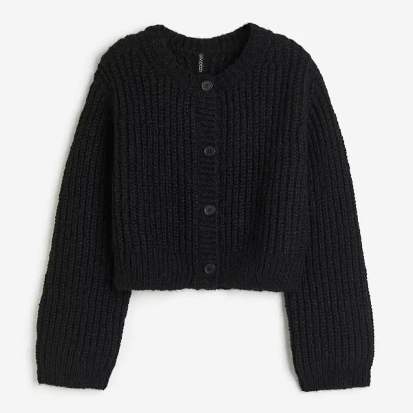 Кардиган H&M Knit, черный