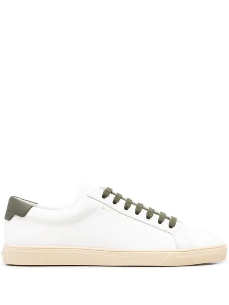 Saint Laurent кеды на шнуровке, белый