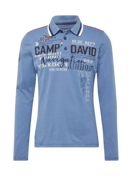 Лонгслив Camp David ALASKA ICE TOUR, дымчатый синий