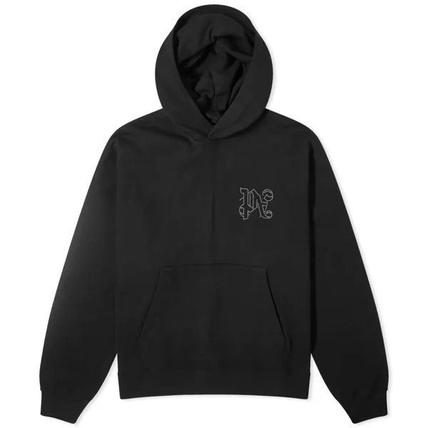 Худи Palm Angels Monogram Pa Popover, черный