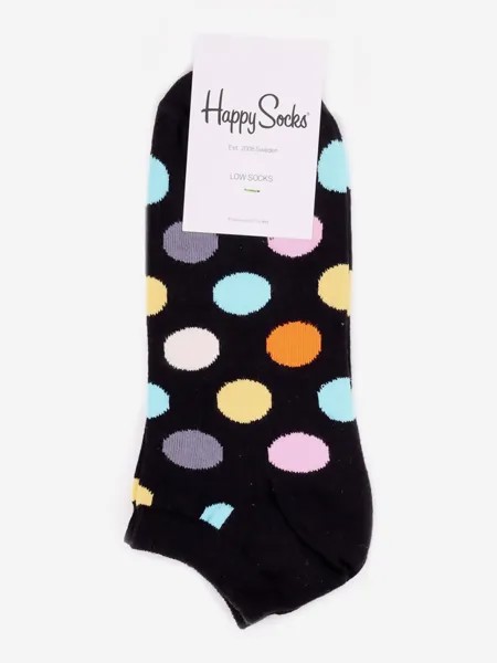 Носки с рисунками Happy Socks - Low Big Dot Black, Черный