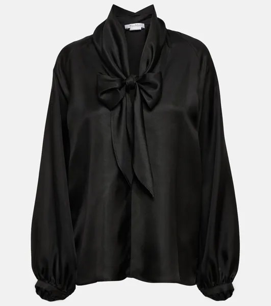 Шелковая блузка Albenga MAX MARA, черный