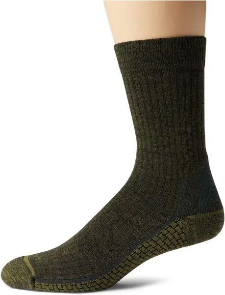 Носки для экипажа FORCE Grid средней плотности из синтетической шерсти мериноса Carhartt, цвет Olive