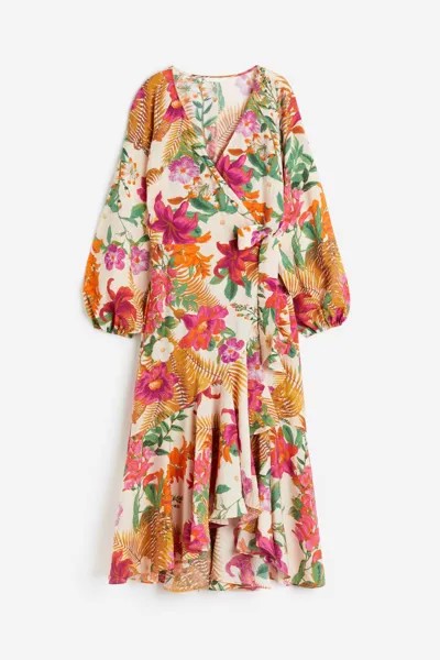 Платье женское H&M 1170241001 бежевое 4XL (доставка из-за рубежа)