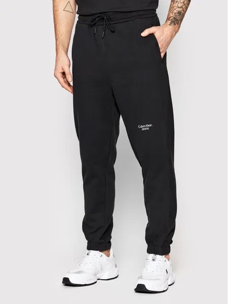 Спортивные брюки стандартного кроя Calvin Klein, черный