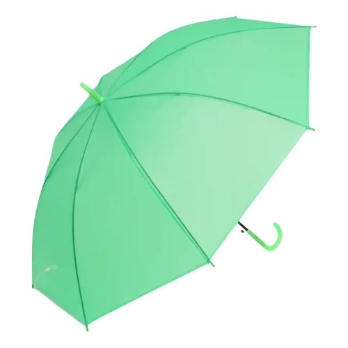 Queen fair Зонт - трость полуавтоматический «Однотонный», 8 спиц, R = 47 см, цвет зелёный