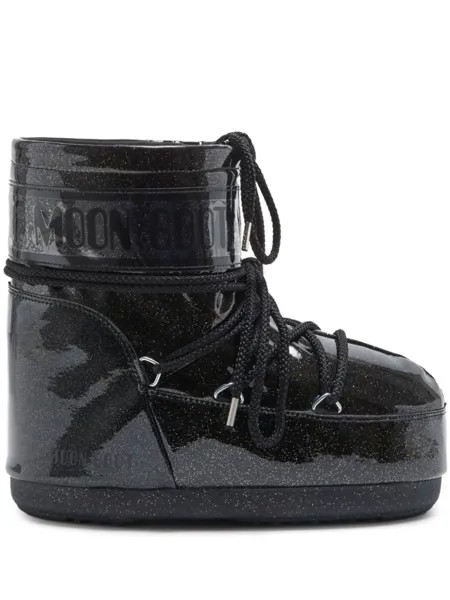 Moon Boot ботинки Icon Low Glitter, черный