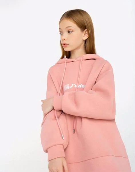 Худи oversize с QR-кодом для девочки Gloria Jeans