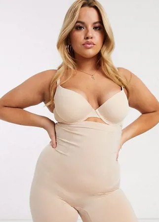 Бежевые моделирующие шорты с завышенной талией Spanx Curve-Бежевый