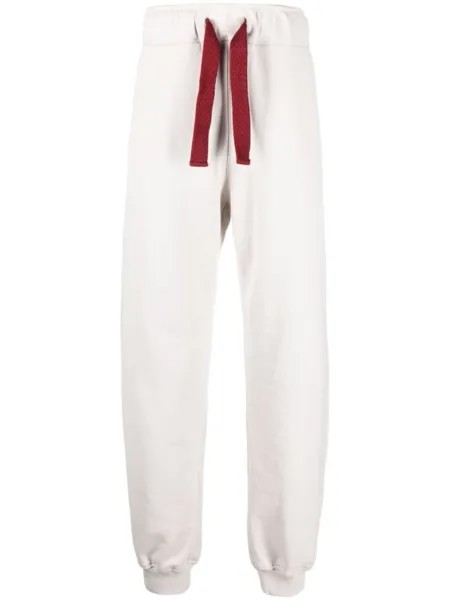 Lanvin спортивные брюки с кулиской, нейтральный цвет