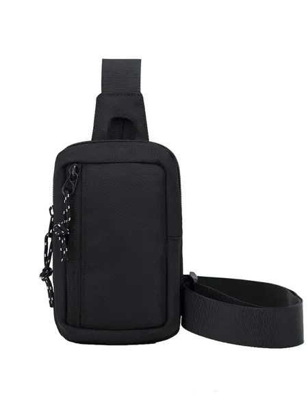 Сумка-рюкзак мужская TEVIN 906 черная, 19х12х3 см