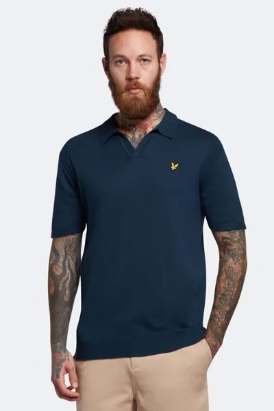 Синяя рубашка-поло Guernsey Golf Lyle & Scott, синий