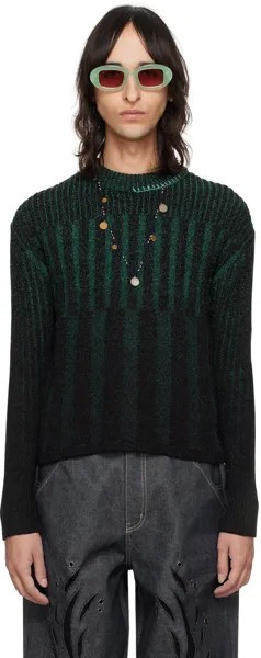 Черно-зеленый свитер Woosoo Andersson Bell