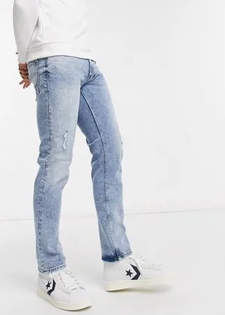 Голубые джинсы в винтажном стиле Burton Menswear-Голубой