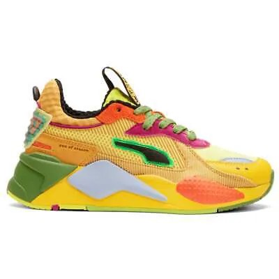 Puma RsX Out Of Season Lace Up Youth Boys Желтые кроссовки Спортивная обувь 387901