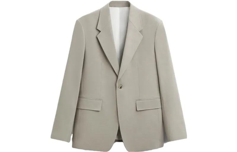 Деловой костюм мужской серый Zara, серый