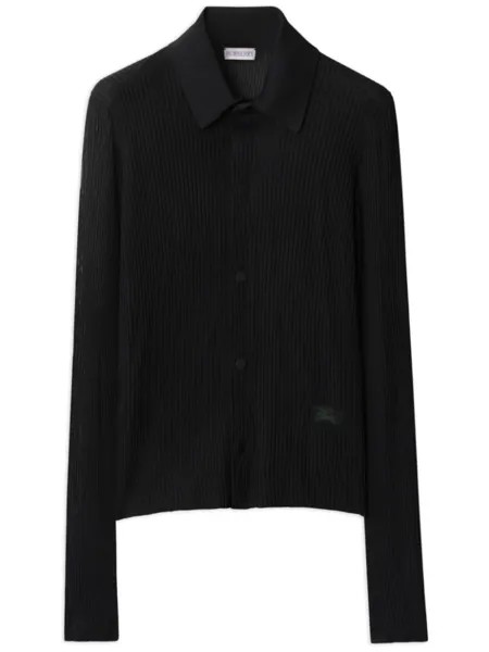 Burberry джемпер Equestrian Knight в рубчик, черный