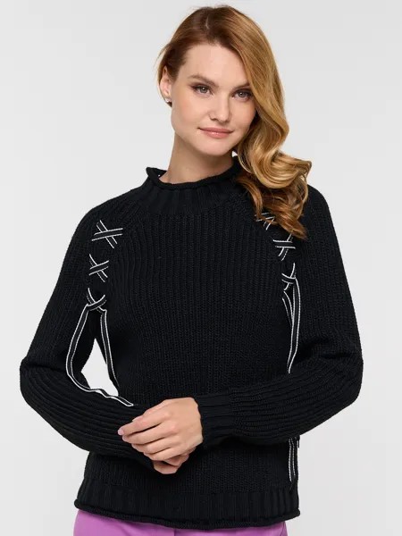 Джемпер женский BE YOU 7222-40102 черный 44 RU