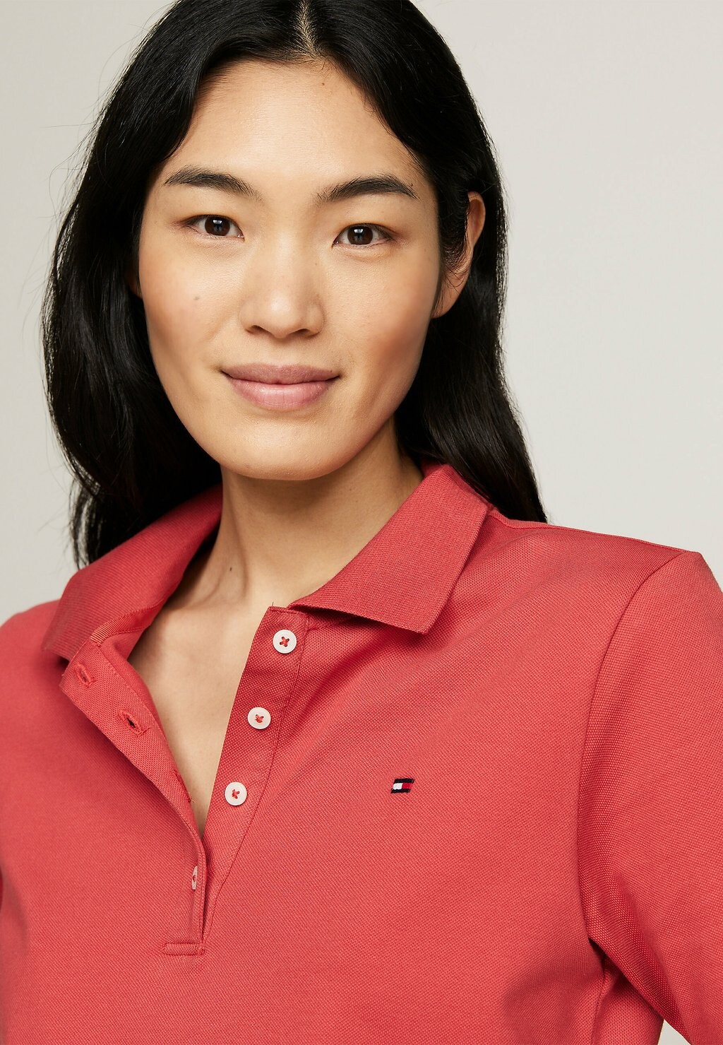 Поло Collection Flag Embroidery Regular Tommy Hilfiger, терра-красный
