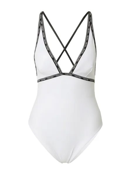 Треугольный купальник Calvin Klein Swimwear, белый