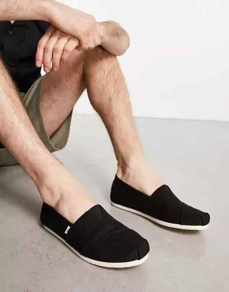 Черные эспадрильи TOMS Alpargata