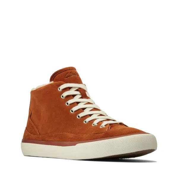 Кеды женские Clarks Aceley Zip Hi 26161489 коричневые 39 EU