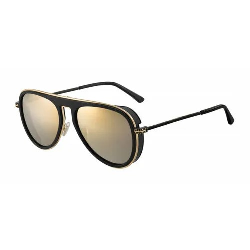 Солнцезащитные очки Jimmy Choo CARL/S 807 K1, прямоугольные, оправа: металл, для мужчин, черный