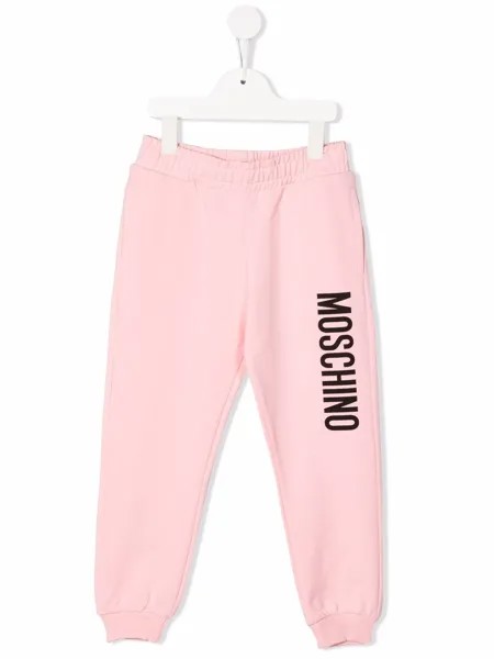 Moschino Kids спортивные брюки с логотипом