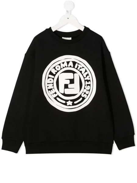 Fendi Kids толстовка с круглым вырезом