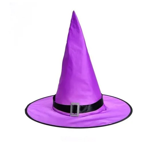 Карнавальная шляпа «Колдунья» с диодами, фиолетовый