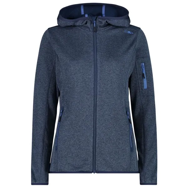 Флисовая жилетка Cmp Women's Fix Hood Knitted + Mesh, цвет Blue/Provenza