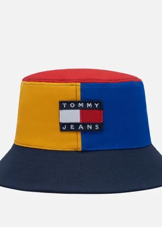 Панама Tommy Jeans Flag Badge Colour-Blocked, цвет синий