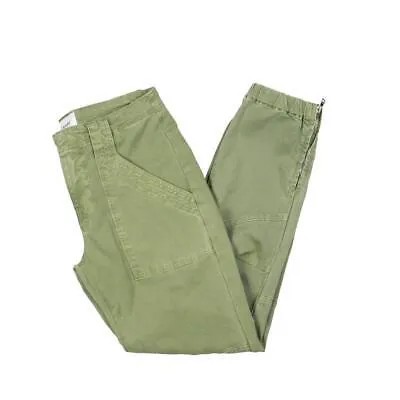 Женские укороченные брюки Moto Jogger из зеленого твила Frame 25 BHFO 2126