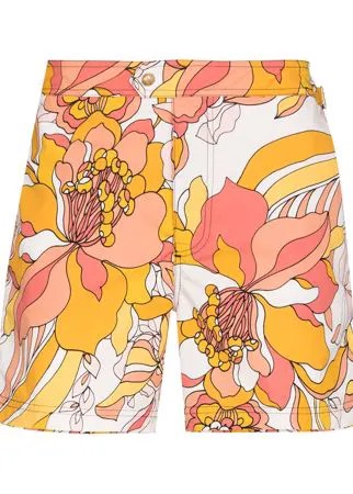 TOM FORD плавки-шорты с цветочным принтом