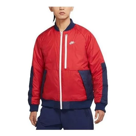 Куртка спортивная одежда куртка-бомбер terma fit legacy двусторонняя Nike, красный