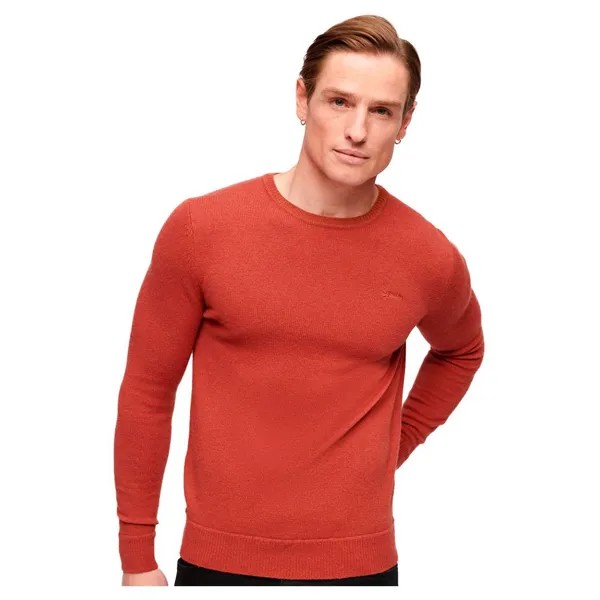 Свитер Superdry Essential Slim Fit Crew Neck, оранжевый