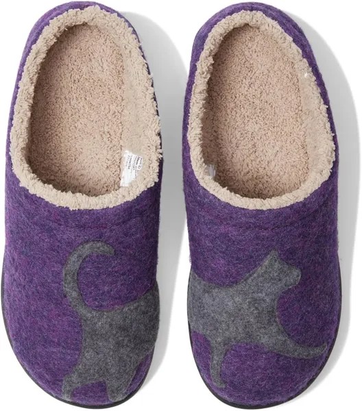 Тапочки Daybreak Scuffs Motif L.L.Bean, цвет Deep Purple/Cat