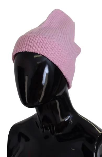 SPADALONGA Шапка Розовая шерстяная вязаная зимняя женская шапка Capello, один размер, рекомендованная цена 150 долларов США