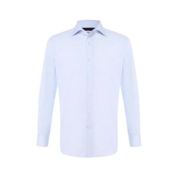 Хлопковая сорочка с воротником кент Zegna Couture