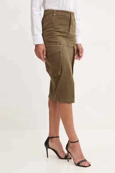 Джинсовая юбка Pinko, зеленый