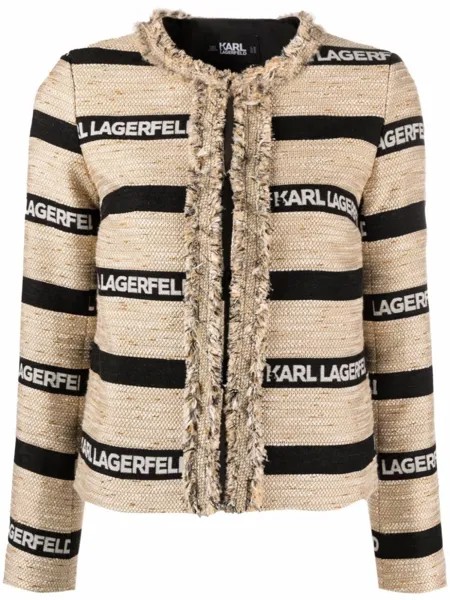 Karl Lagerfeld куртка с логотипом, черный