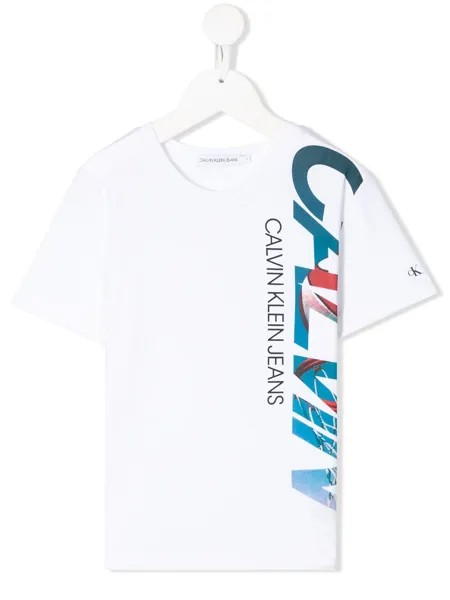 Calvin Klein Kids футболка с круглым вырезом и логотипом