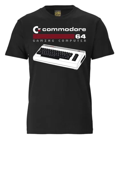 Футболка Logoshirt Print Commodore 64, черный