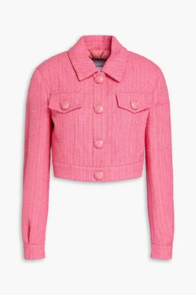 Твидовый пиджак из смесового хлопка Moschino, цвет Bubblegum