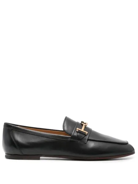 Tod's лоферы с пряжкой, черный