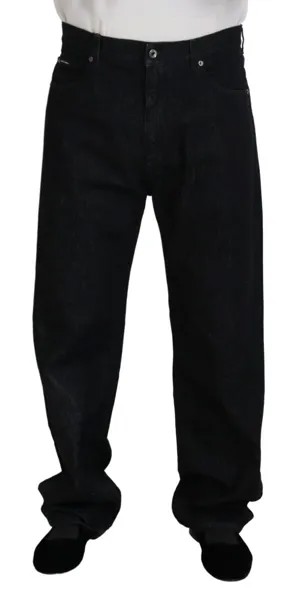 Мужские джинсы DOLCE - GABBANA, черные, потертые, из хлопка, повседневные джинсы IT48/W34/M, рекомендованная цена 900 долларов США