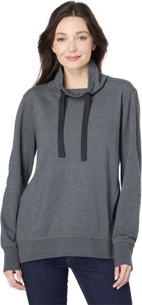 Толстовка Cutter & Buck Saturday Cotton Blend Funnel Neck, цвет Charcoal Heather