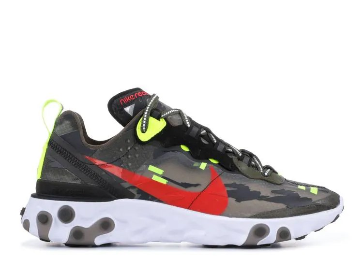 Кроссовки Nike REACT ELEMENT 87 'CAMO', оливковый